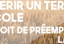 Comment se passe la vente de terres agricoles ?